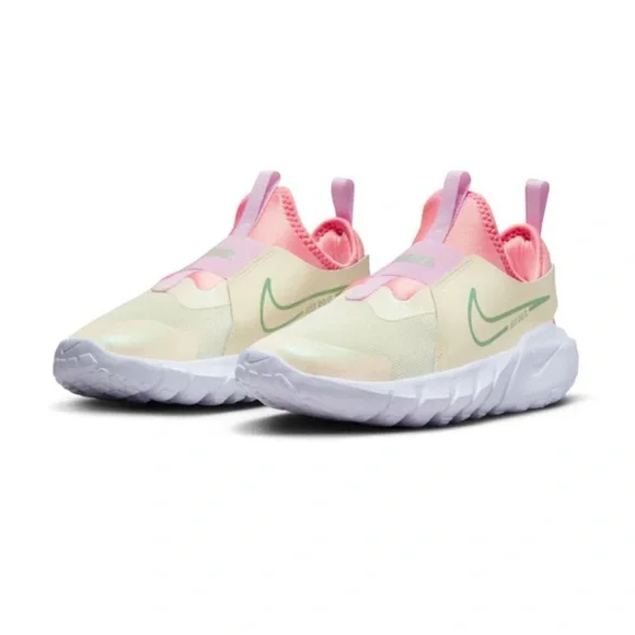 Nike | Shoes | Nike Cream And Pink Sneakers Modern Slipon  display picture 2